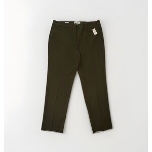 Talbots Women's Dark Oakmoss Curvy High Rise Pants Size 12P NWT